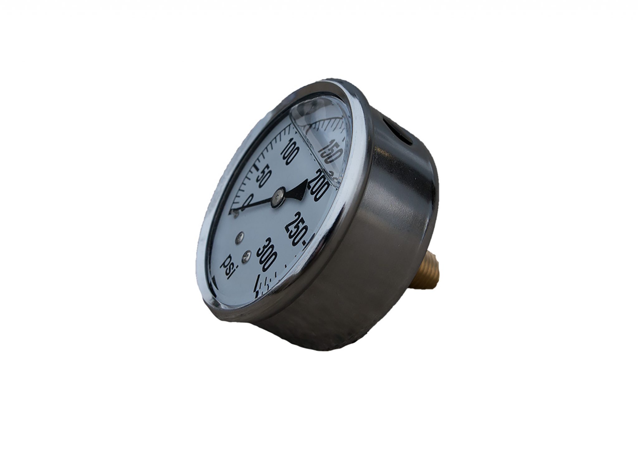 300# LIQUID FILLED BACK MOUNT PRESSURE GAUGE 2-1/2" - STEEL