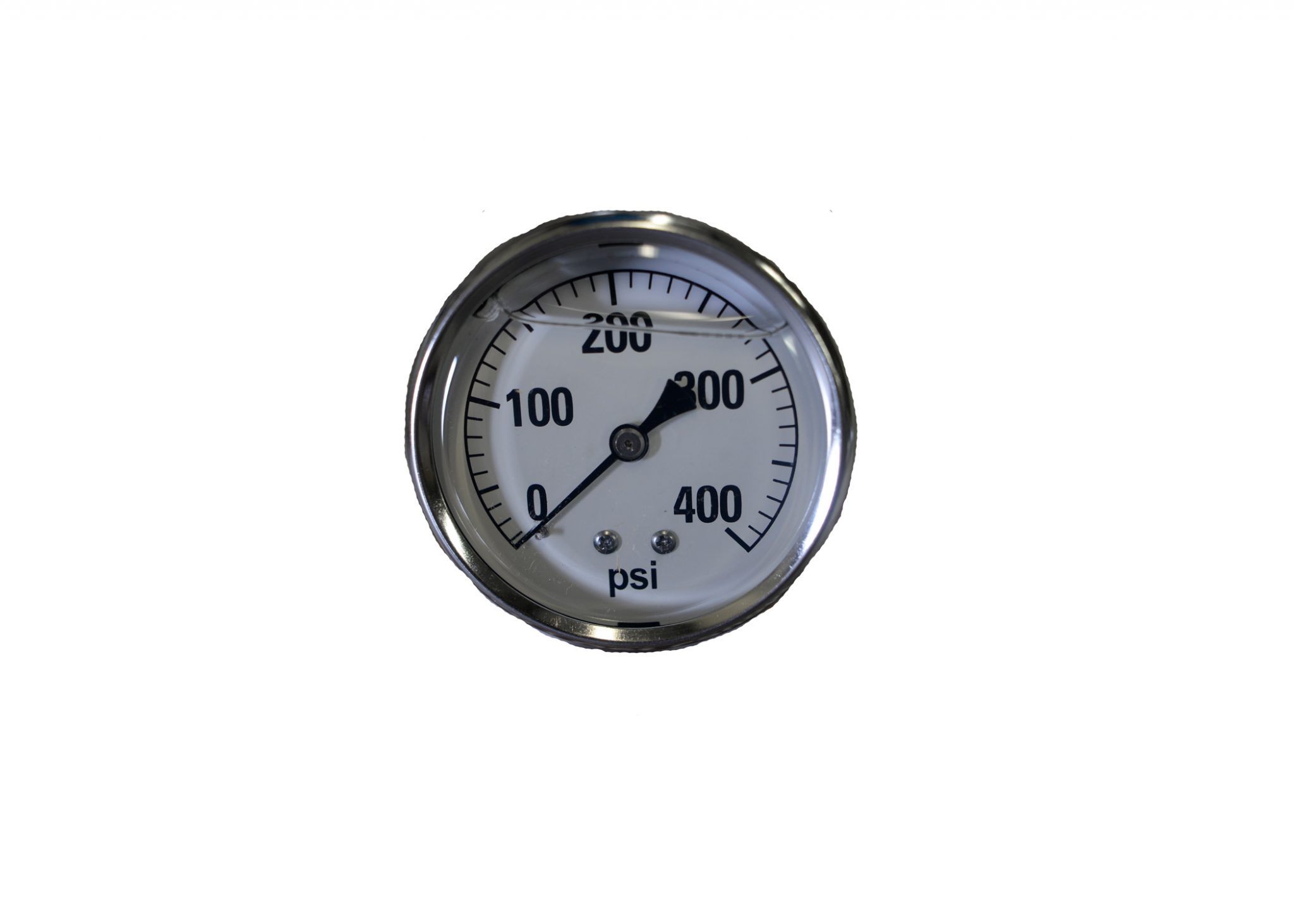 400# LIQUID FILLED BACK MOUNT PRESSURE GAUGE 2-1/2" - STEEL