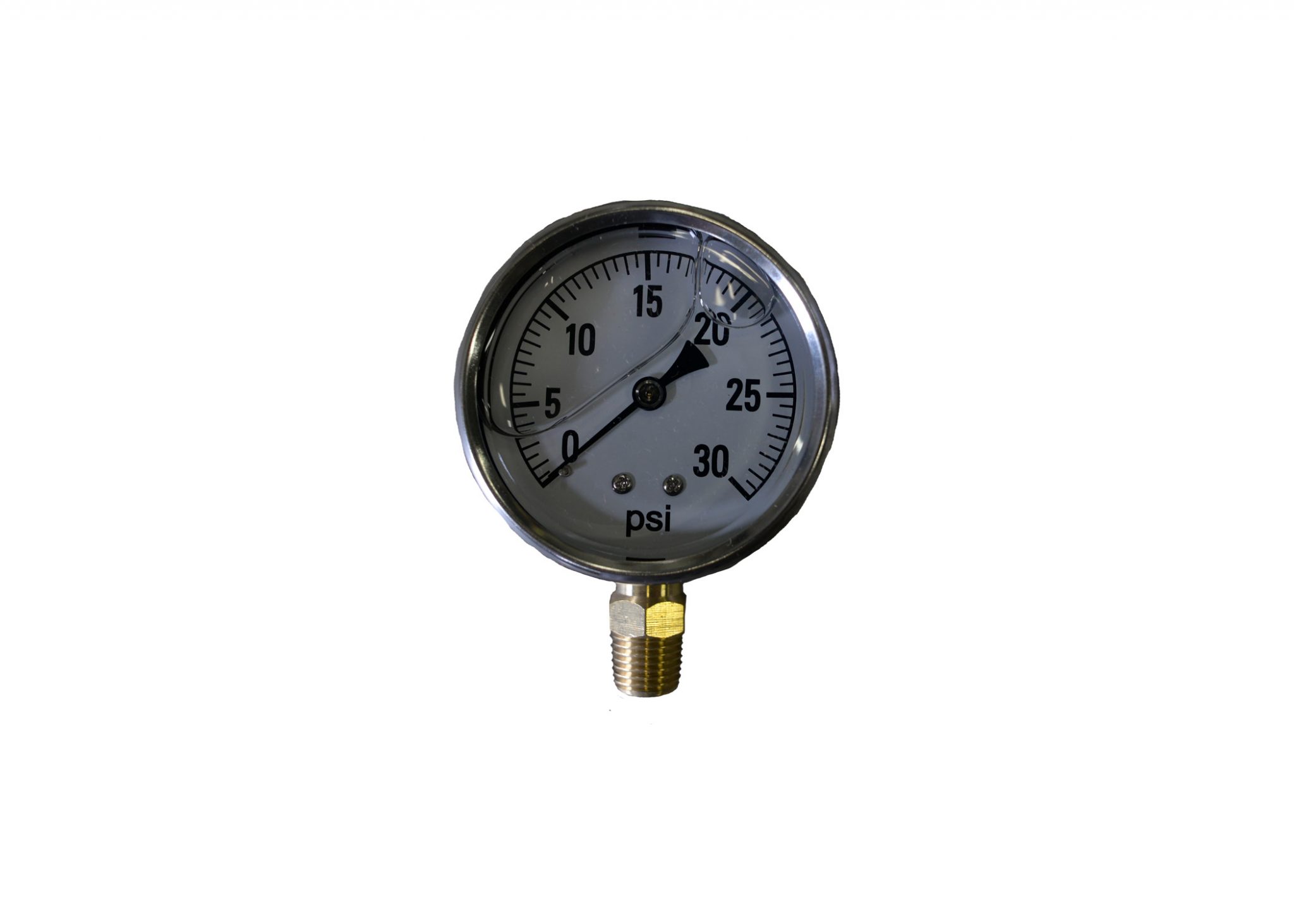 0-30# LIQUID FILLED PRESSURE GAUGE