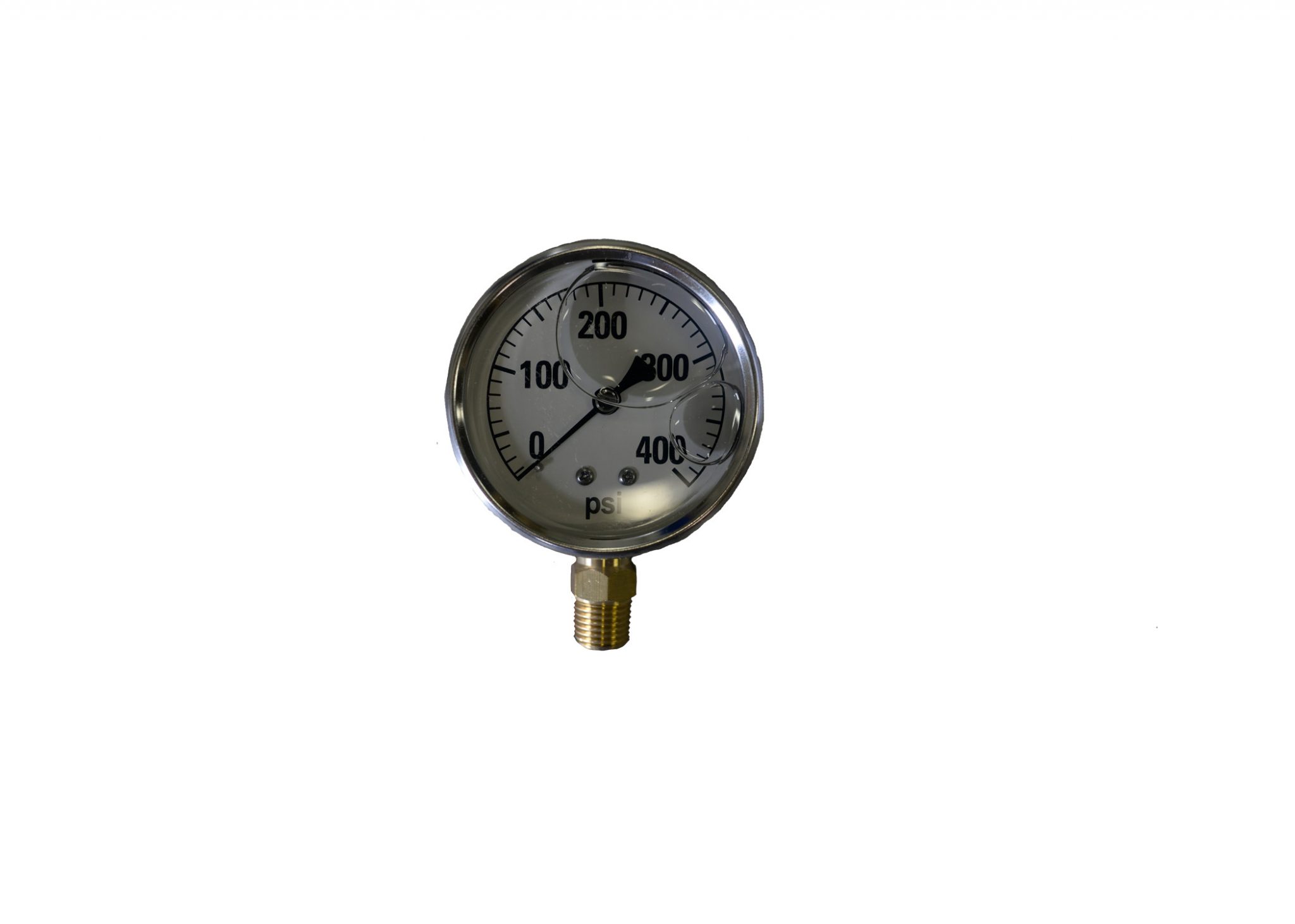400# LPG BOTTOM MOUNT PRESSURE GAUGE 2 1/2" - STEEL